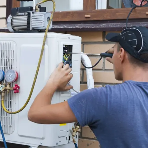 Ductless Mini Split Being Fixed